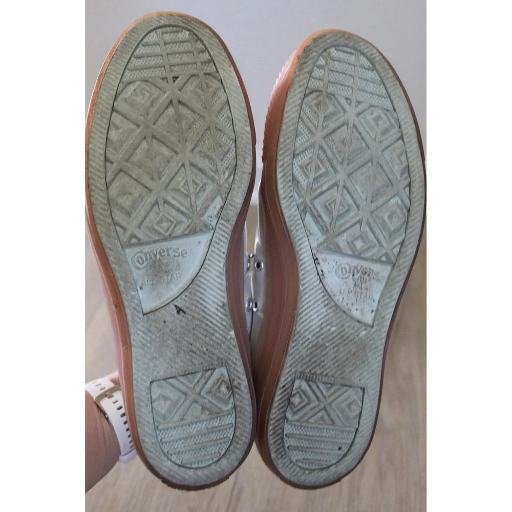 Converse Chuck Taylor All Star Low 'Mouse Washed Coral' Patent 166446C Womens 12 - Picture 5 of 7